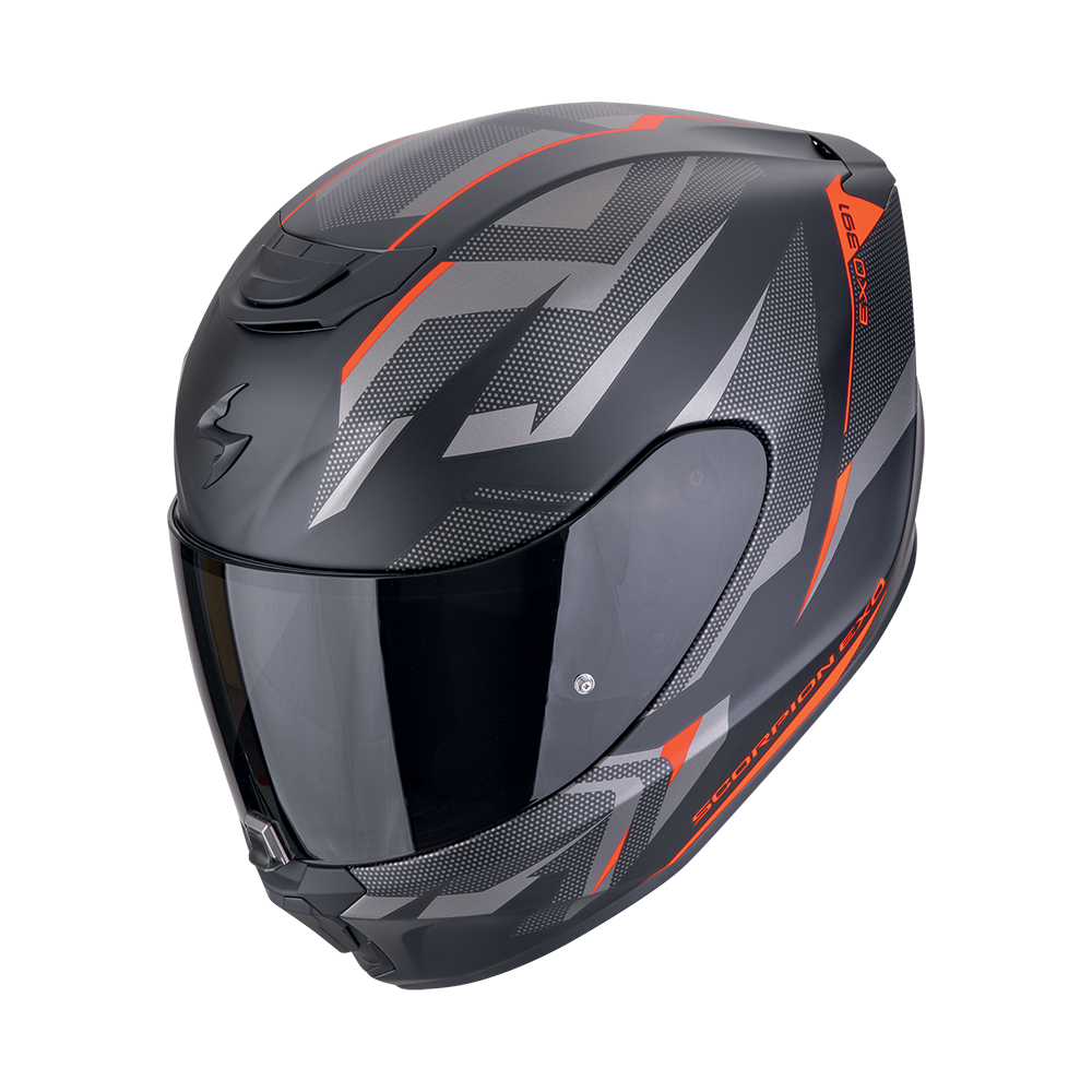 [139-474-24-02] Scorpion Exo-391 Aaxo Matt Black-Red (XS)