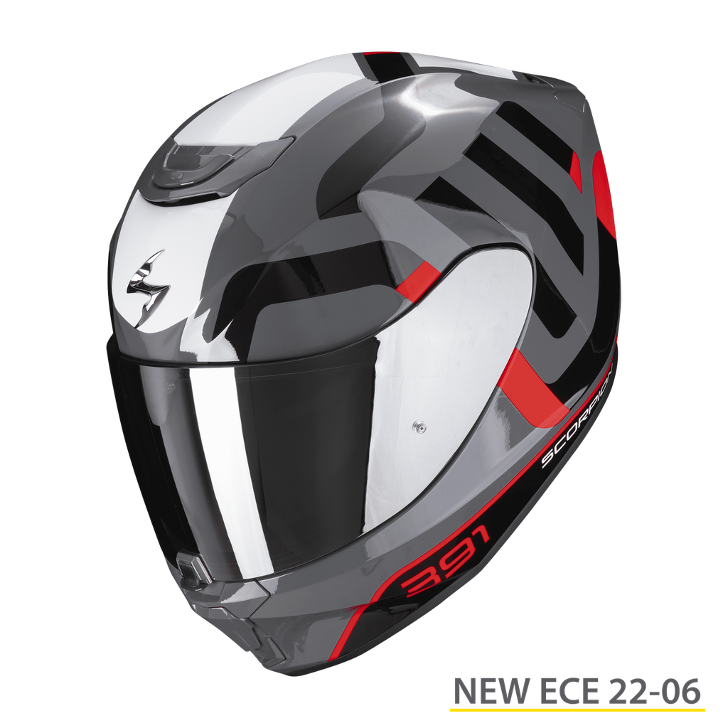 [139-417-313-02] Scorpion  Exo-391 Arok Grey-Red-Black (XS)