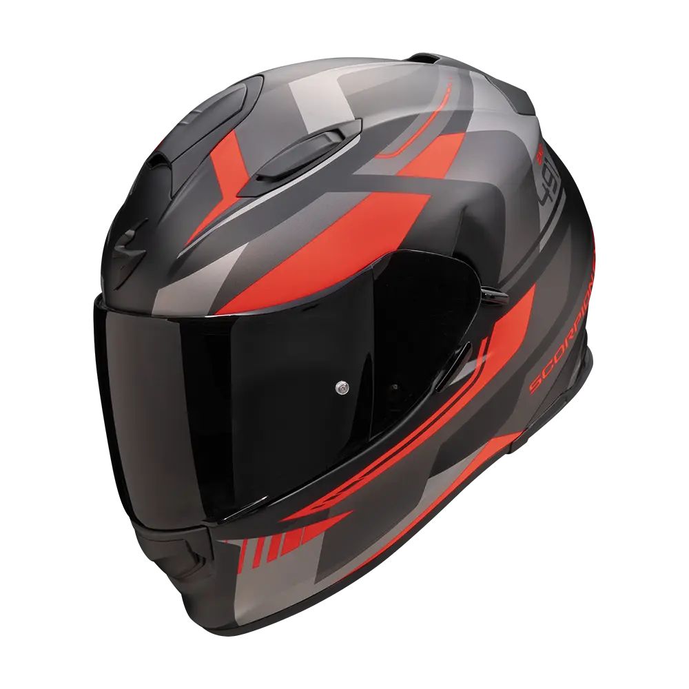 [48-468-262-02] Scorpion  Exo-491 Abilis Matt Black-Silver-Red (XS)