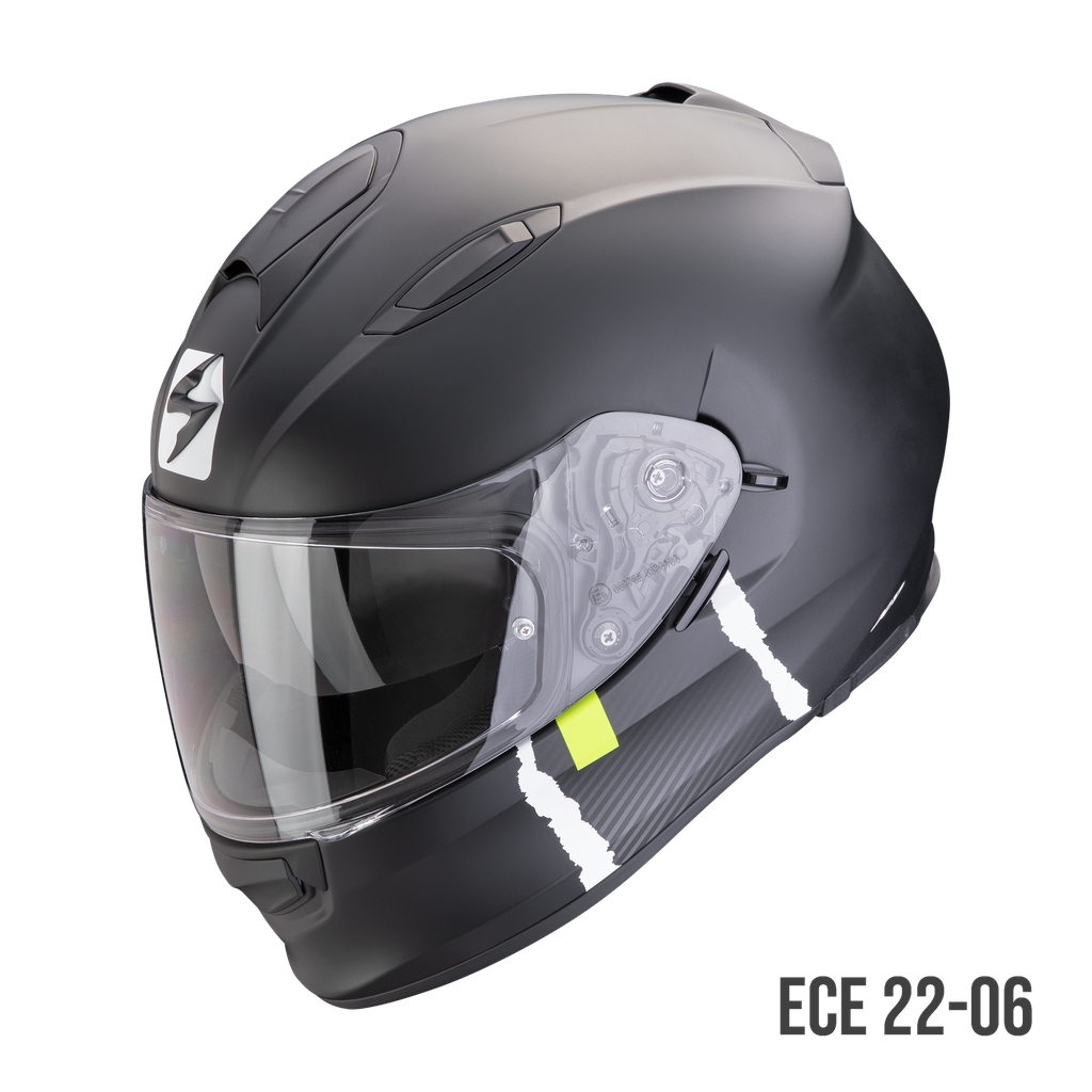 [48-451-159-02] Scorpion  Exo-491 Code Matt Black-Silver (XS)