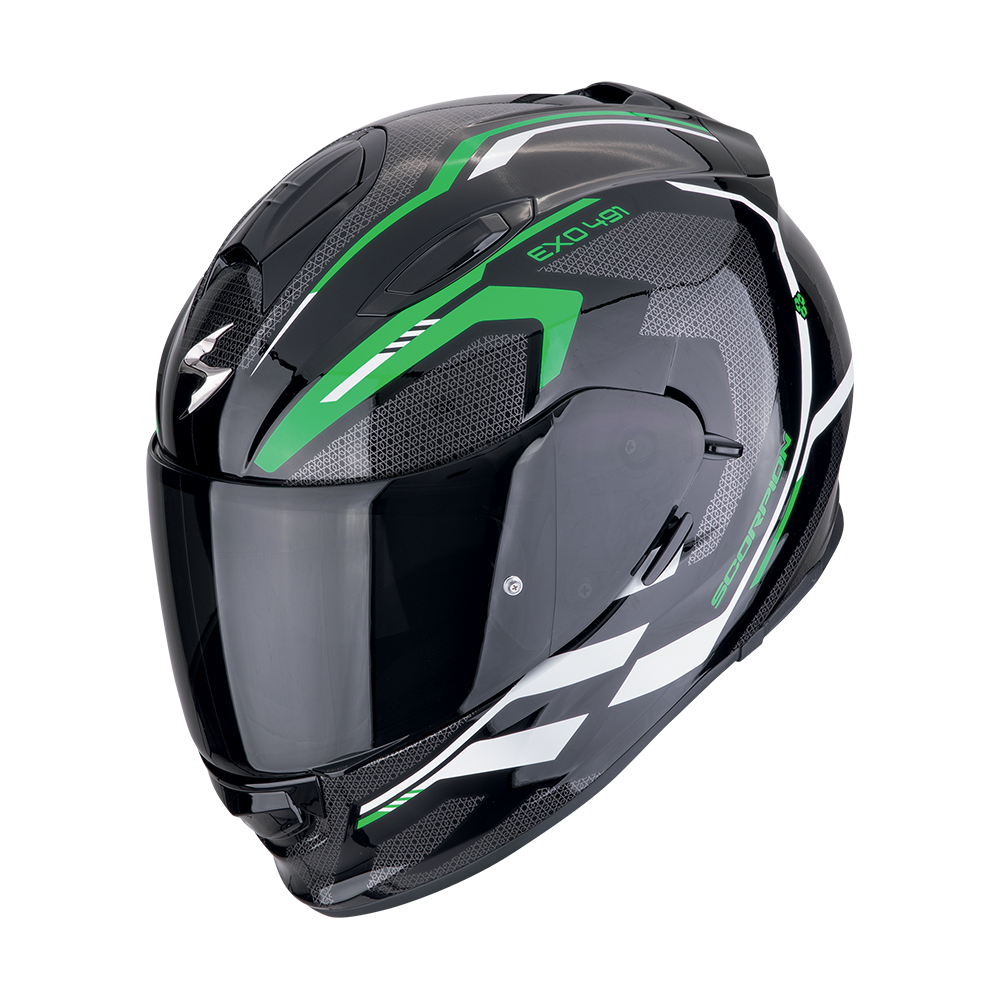 [48-450-349-02] Scorpion Exo-491 Kripta Black-Green-White (XS)