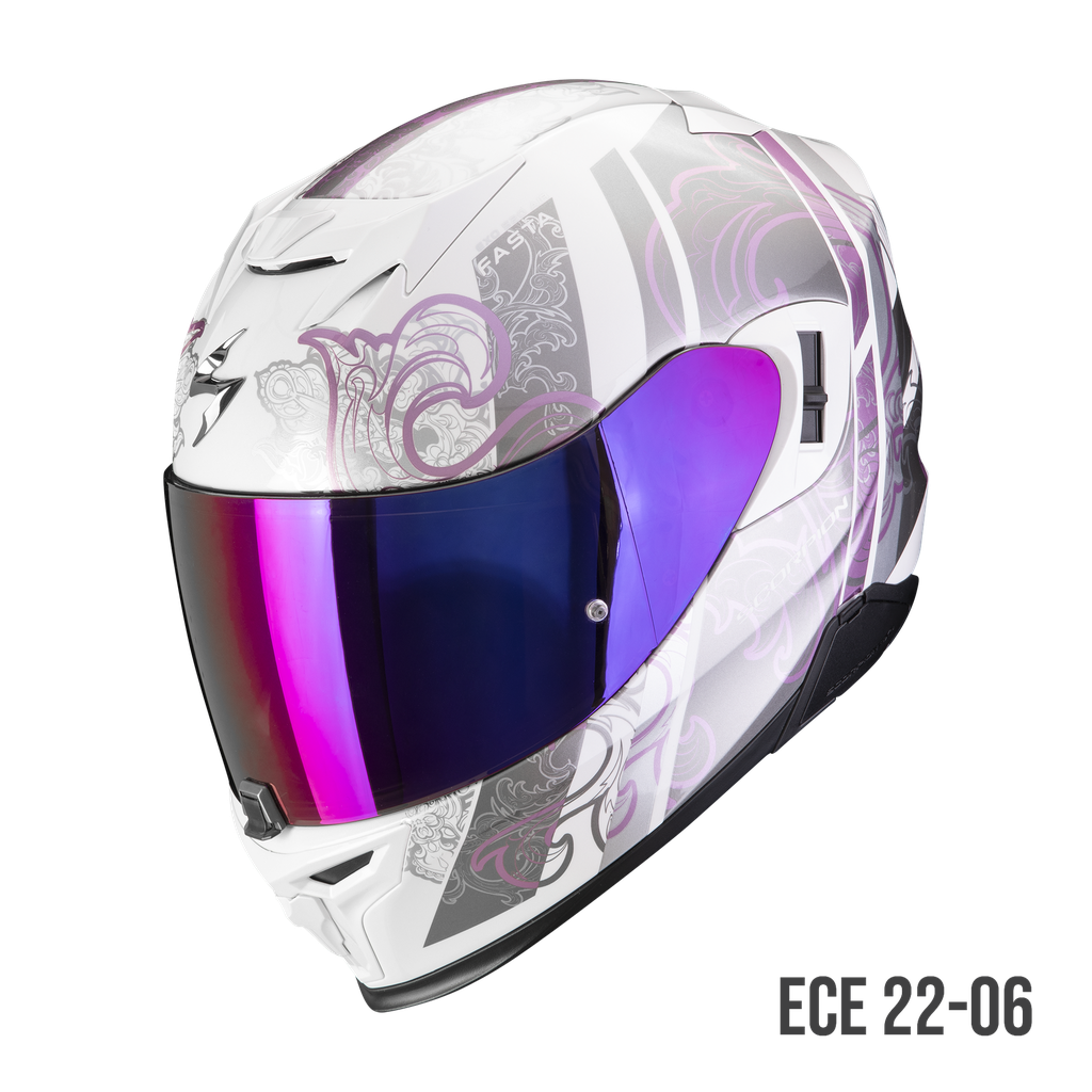 [172-361-321-01] Scorpion  Exo-520 Evo Air Fasta White-Purple (XXS)