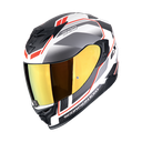 Scorpion  Exo-520 Evo Air Lena Matt white-Silver-Red