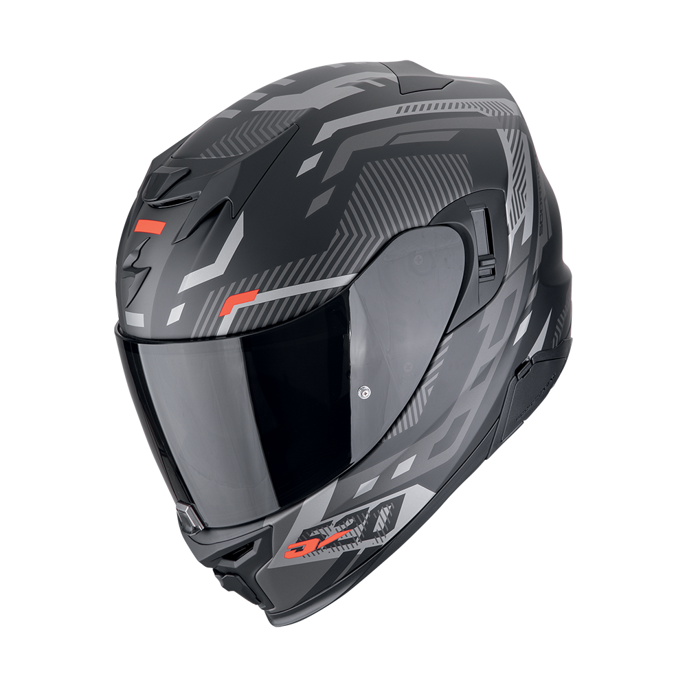 [172-494-262-02] Scorpion  Exo-520 Evo Air Ranka Matt Black-Silver-Red (XS)