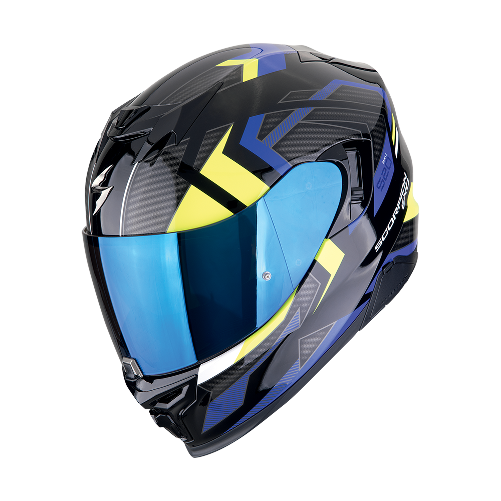[172-500-191-02] Scorpion  Exo-520 Evo Air Sensus Black-Blue-Neon Yellow (XS)