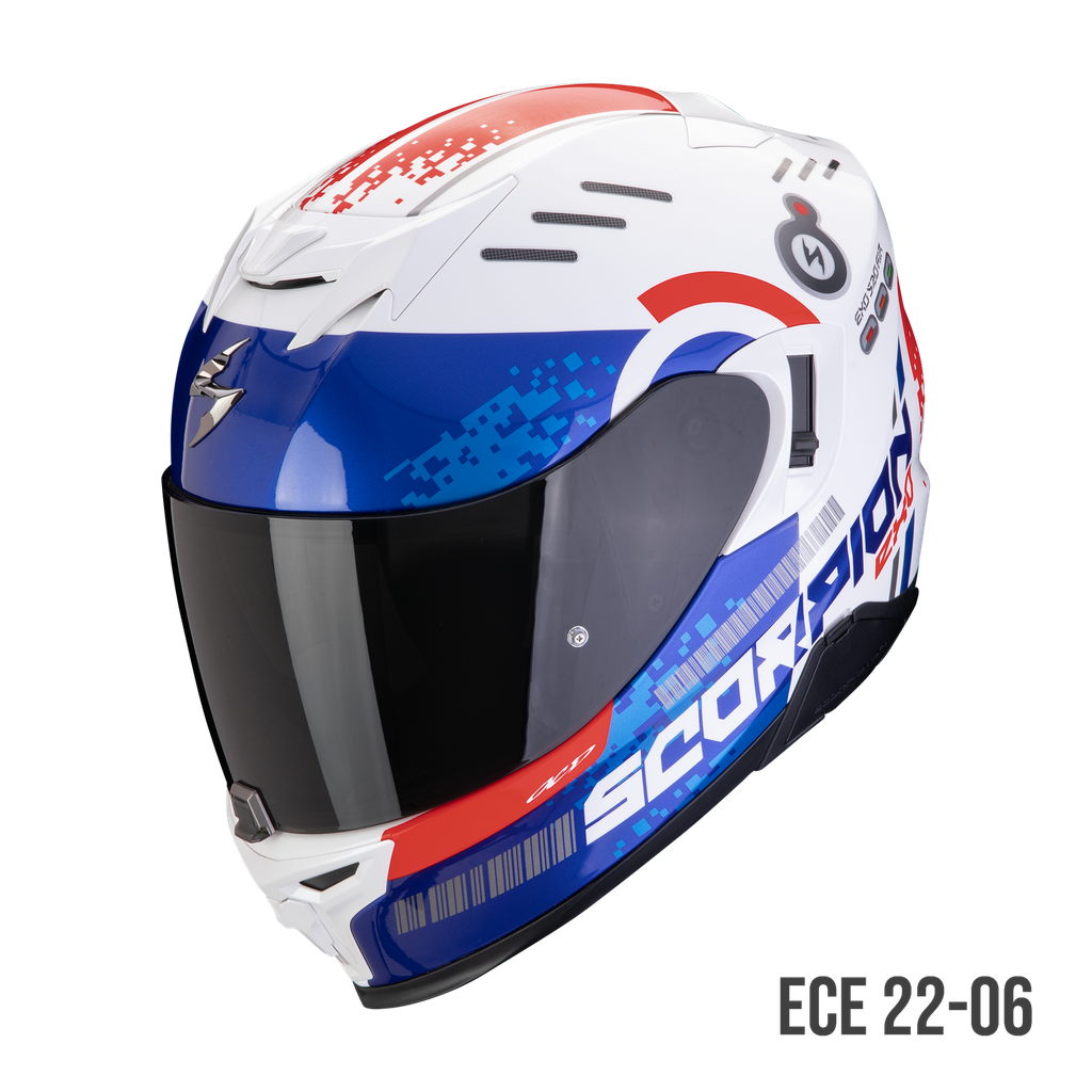 Scorpion  Exo-520 Evo Air Titan White-Blue-Red
