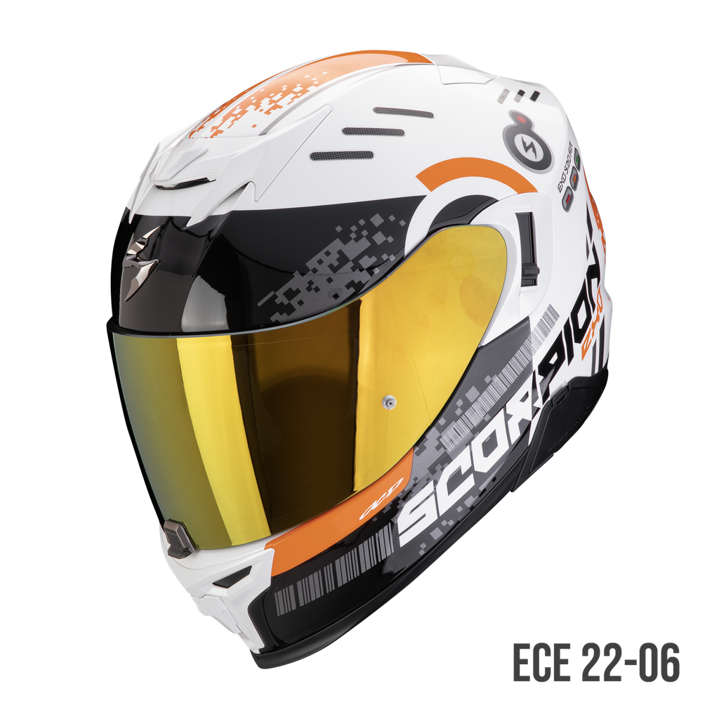 Scorpion  Exo-520 Evo Air Titan White-Orange