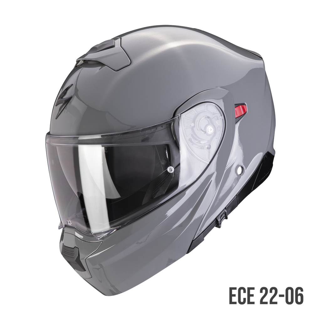 [194-100-253-02] Scorpion Exo-930 Evo Solid Cement grey (XS)