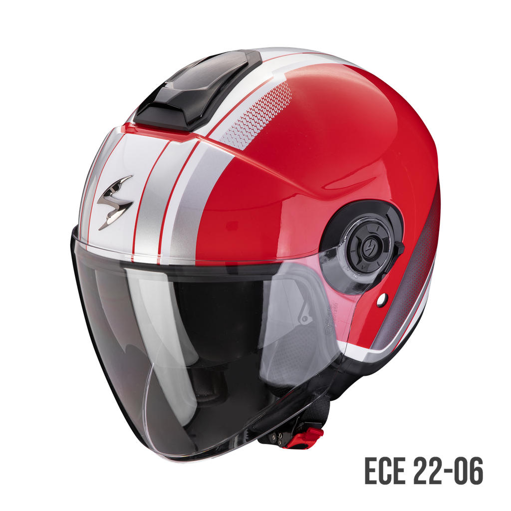 [183-460-242-02] Scorpion  Exo-City Ii Vel Red-White (XS)