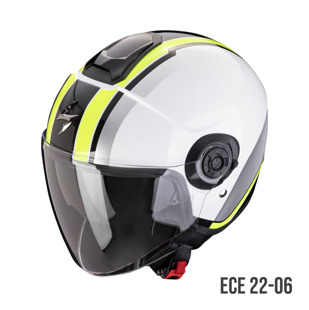 [183-460-256-02] Scorpion Exo-City Ii Vel White-Neon Yellow (XS)
