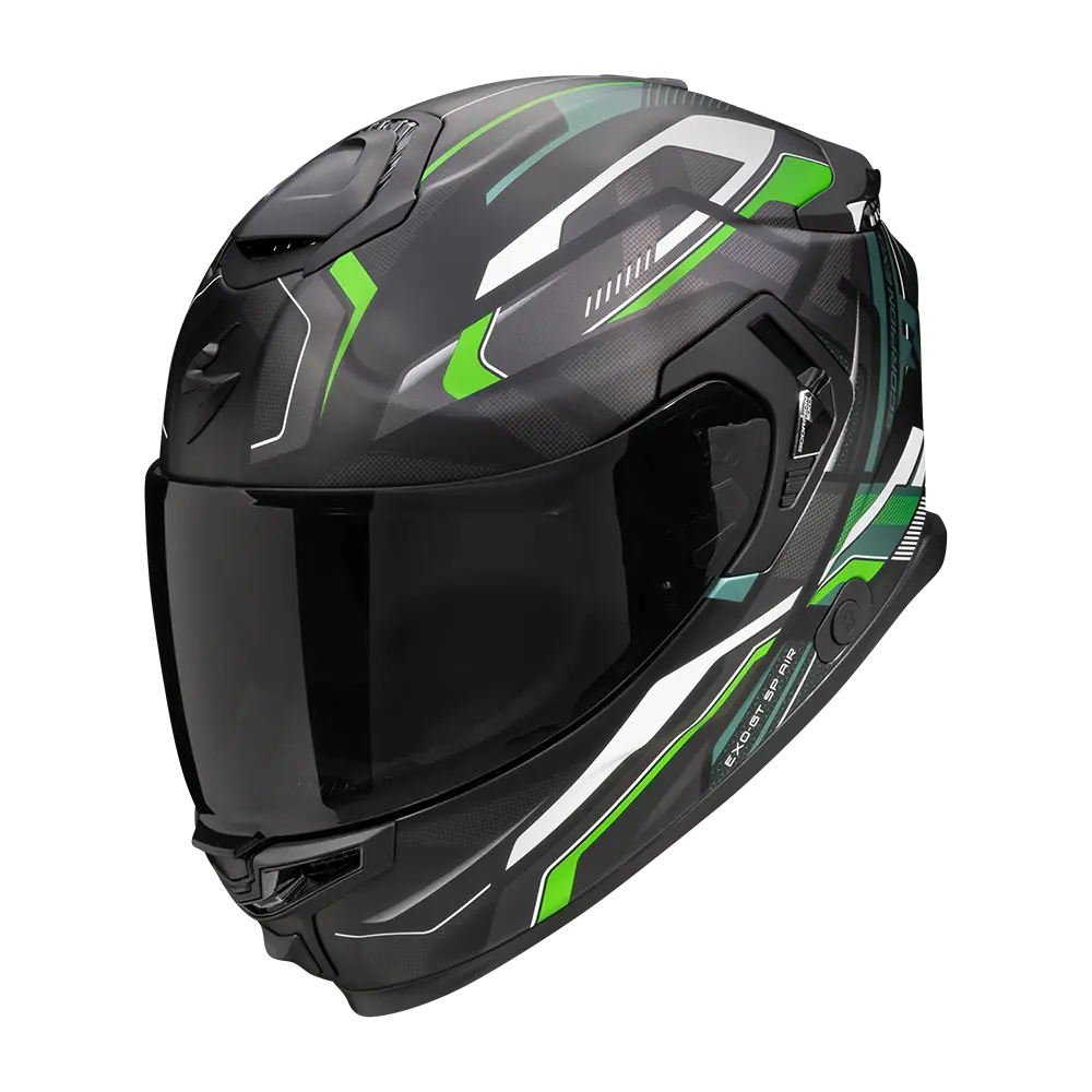 [150-465-341-02] Scorpion  Exo-Gt Air Agusta Matt Black-Grey-Green (XS)