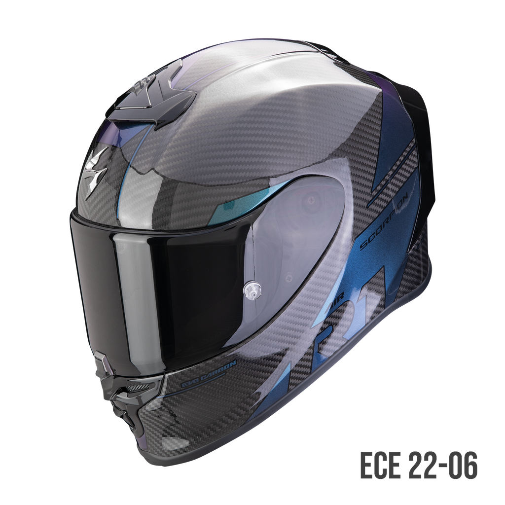 [110-434-38-02] Scorpion  Exo-R1 Evo Onyx Carbon Air Rally Black-Chameleon (XS)