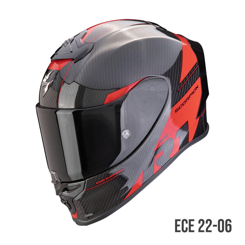 [110-434-24-02] Scorpion  Exo-R1 Evo Onyx Carbon Air Rally Black-Red (XS)
