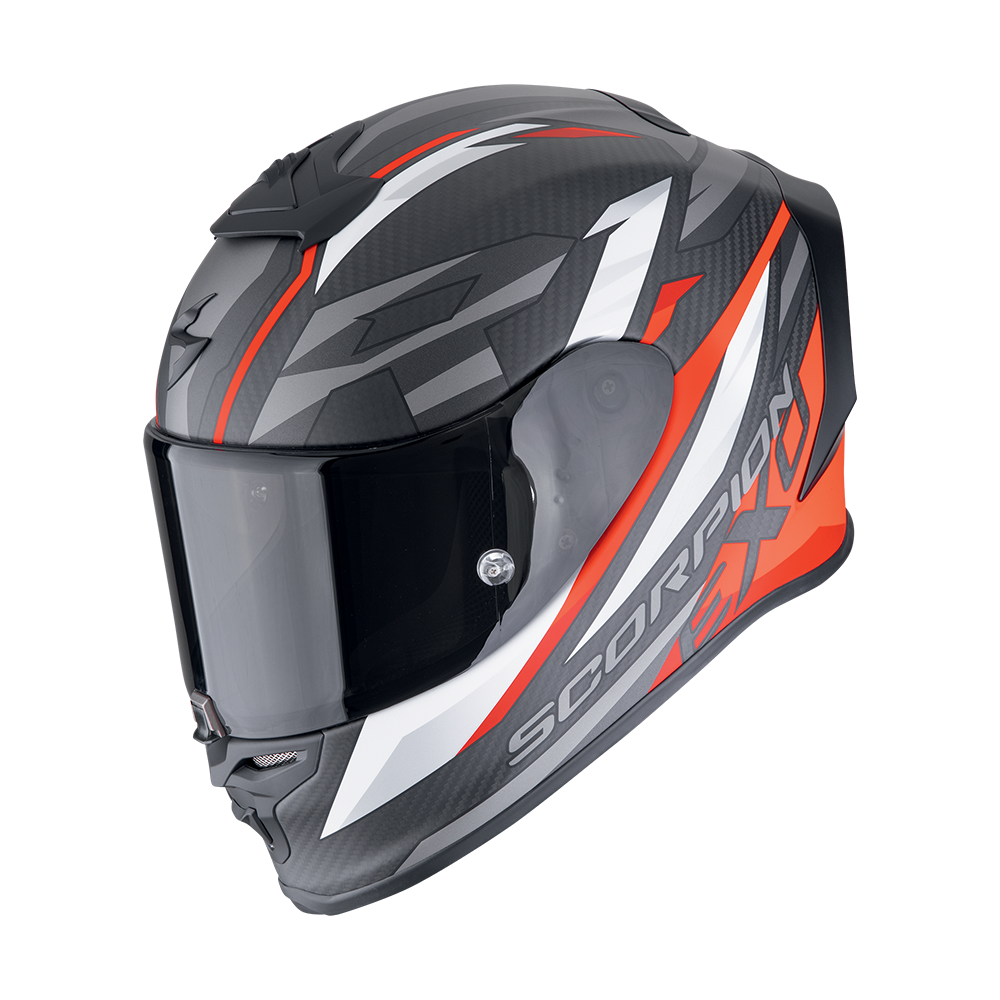 [110-506-24-02] Scorpion Exo-R1 Evo Carbon Air Runner Matt Black-Red (XS)