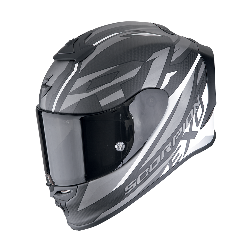 [110-506-227-02] Scorpion Exo-R1 Evo Carbon Air Runner Matt Black-White (XS)
