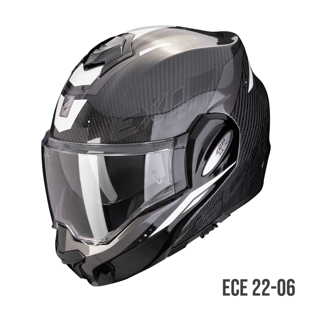 [118-433-55-02] Scorpion  Exo-Tech Evo Carbon Rover Black-White (XS)