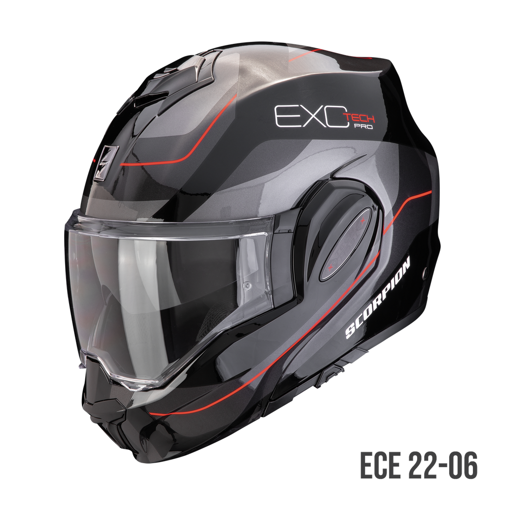 [119-435-163-02] Scorpion  Exo-Tech Evo Pro Commuta Black-Silver-Red (XS)