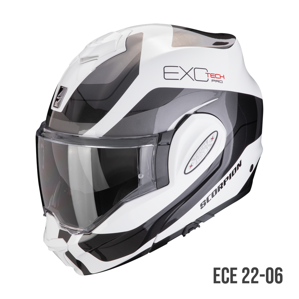[119-435-65-02] Scorpion  Exo-Tech Evo Pro Commuta White-Silver (XS)