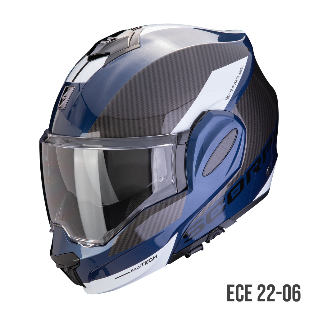 [118-457-170-02] Scorpion  Exo-Tech Evo Team Blue-Black-White (XS)