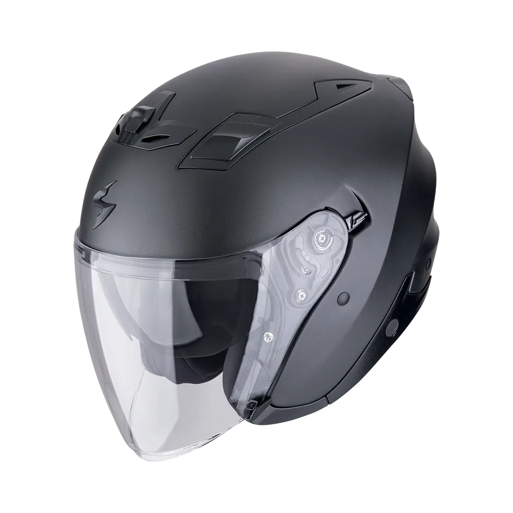 [123-100-285-02] Scorpion Exo-Z1 Solid Matt Pearl Black (XS)