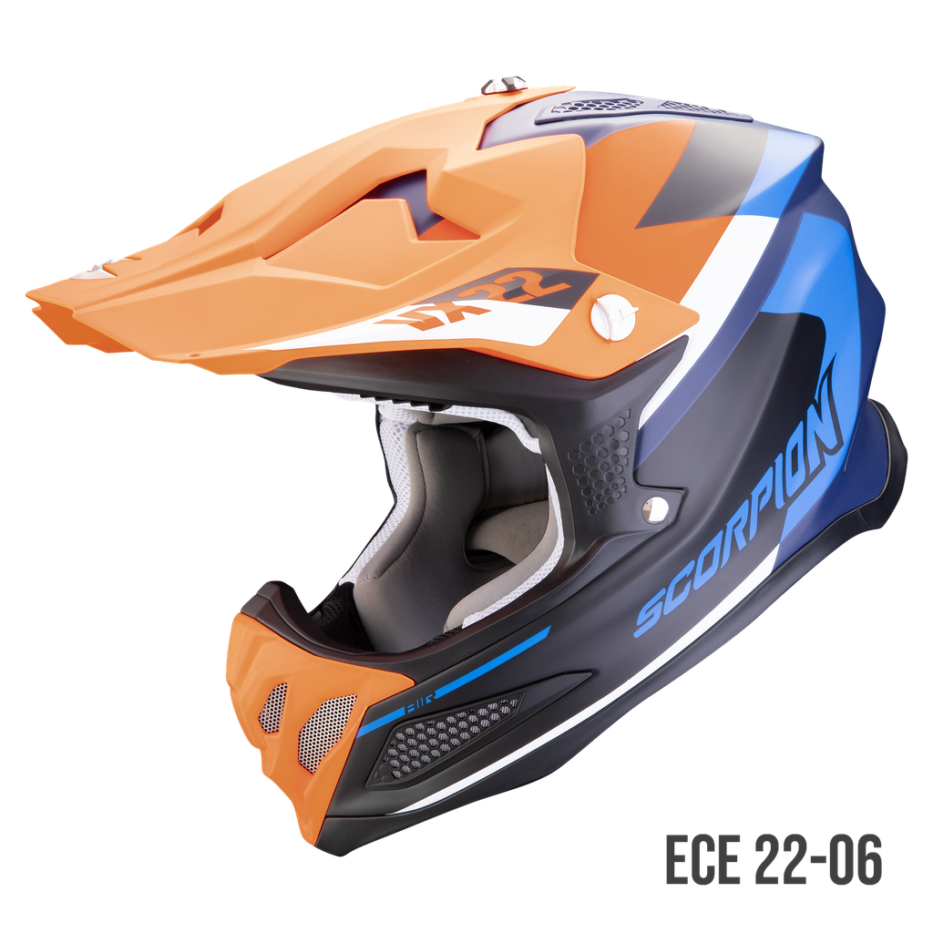 [32-453-279-02] Scorpion  Vx-22 Air Beta Matt Blue-Orange (XS)