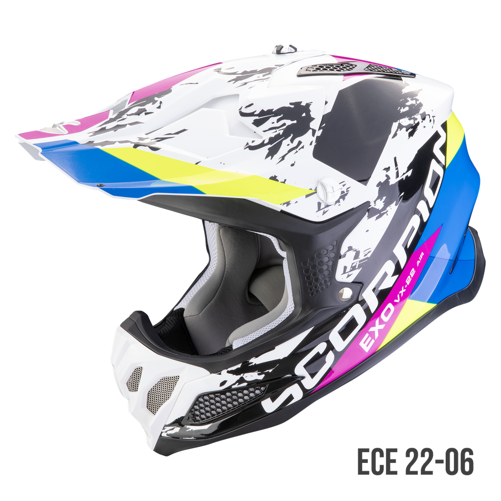 [32-438-165-02] Scorpion  Vx-22 Air Cx White-Black-Blue (XS)