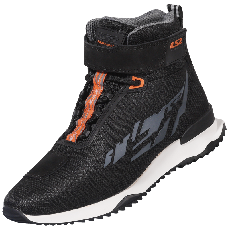 [71080C011240] LS2 ACRUX MAN BOOTS BLACK H-V ORANGE (40)