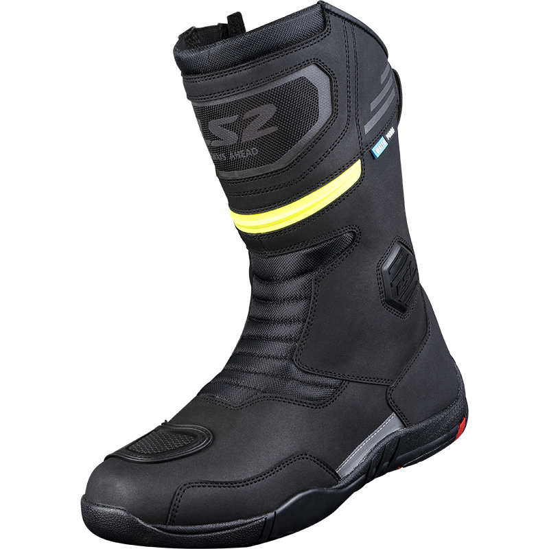 [71010T115440] LS2 Goby Man Boots Wp Black H-V Yellow (40)