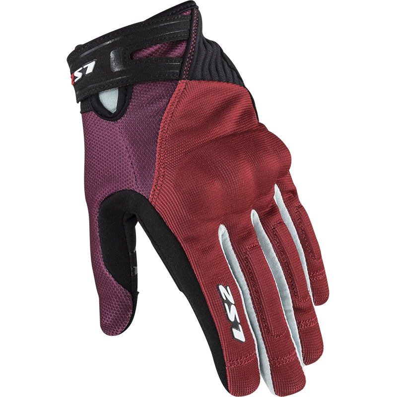 [70011F0032XS] LS2 DART 2 LADY GLOVES BLACK RED GREY (XS)