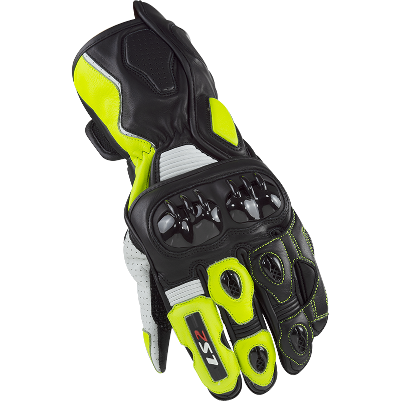 [70099R0154S] LS2 SWIFT RACING GLOVES BLACK NEON YELLOW (S)