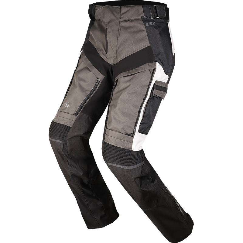 [65050F0107S] LS2 NORWAY MAN PANT BLACK GREY (S)