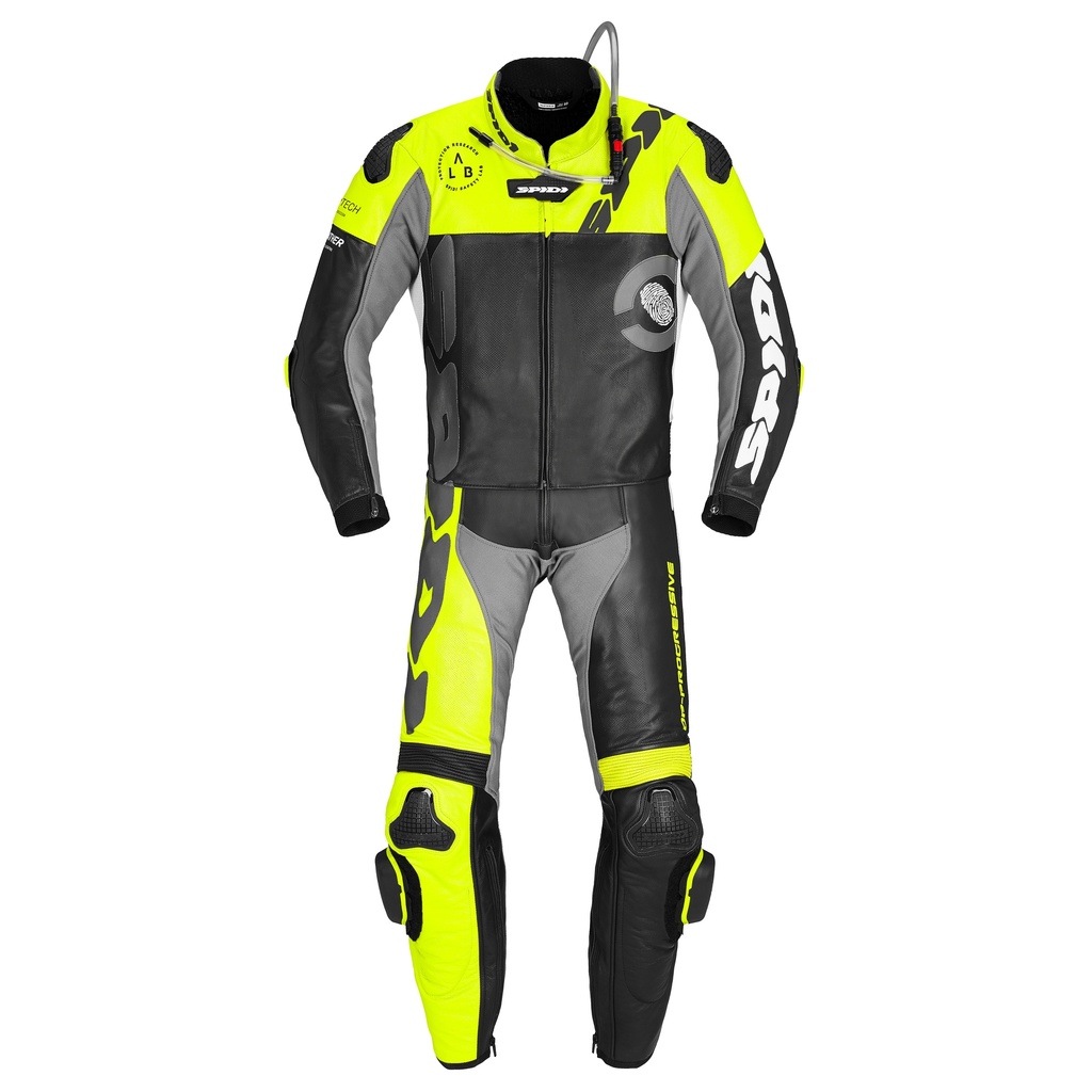 [Y162-394-46] Spidi DP-PROGRESSIVE TOURING Black/Fluorescente yellow (46, 46)