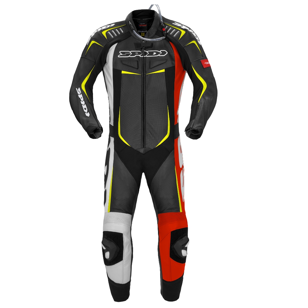 [Y120-088-46] Spidi Track Wind Pro Suit Red/Yellow fluorescent (46, 46)