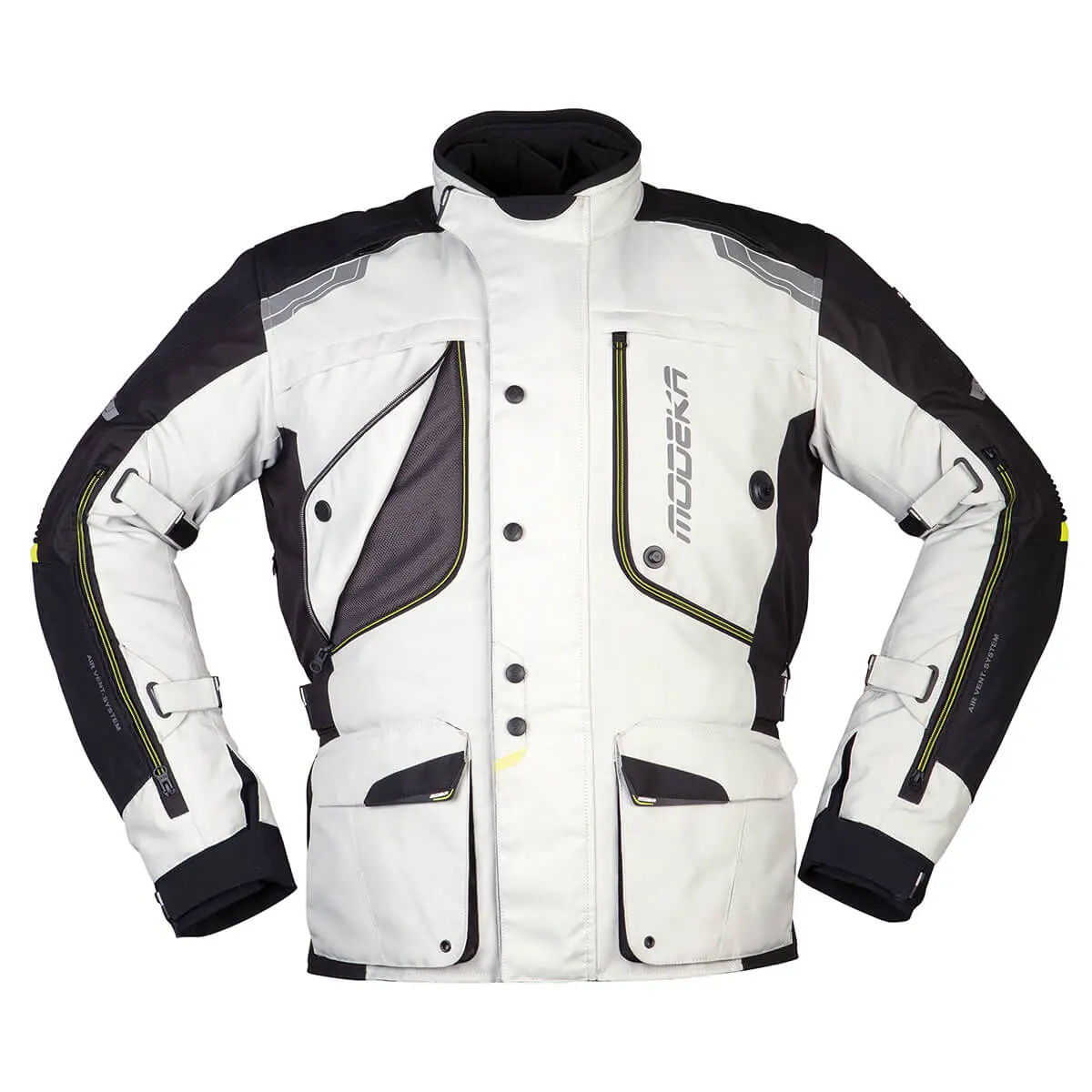 Modeka Aeris Jacket Light Gray/Black