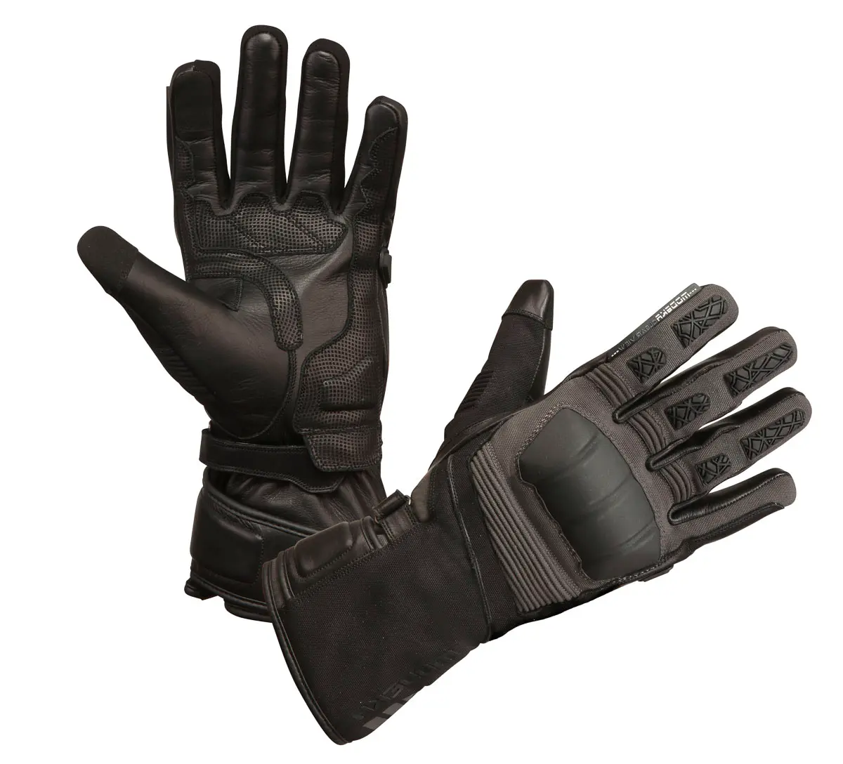 Modeka Black Ridge Glove Dark Grey/Black