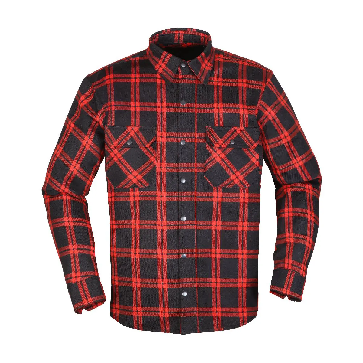 [086790 401 S] Modeka Colden shirt Black/Red (S)