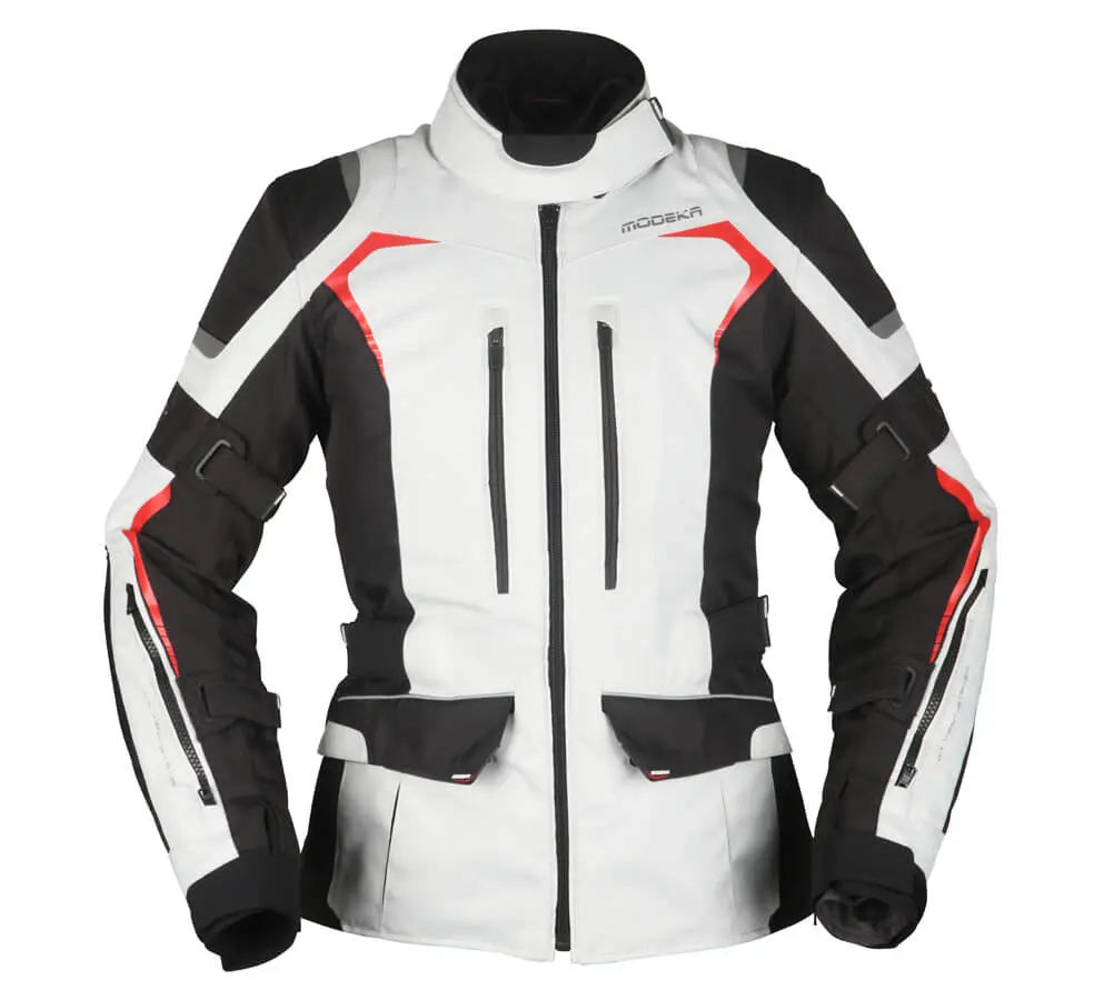 [084440 144 38] Modeka Elaya Lady Jacket Light Gray/Black (38)