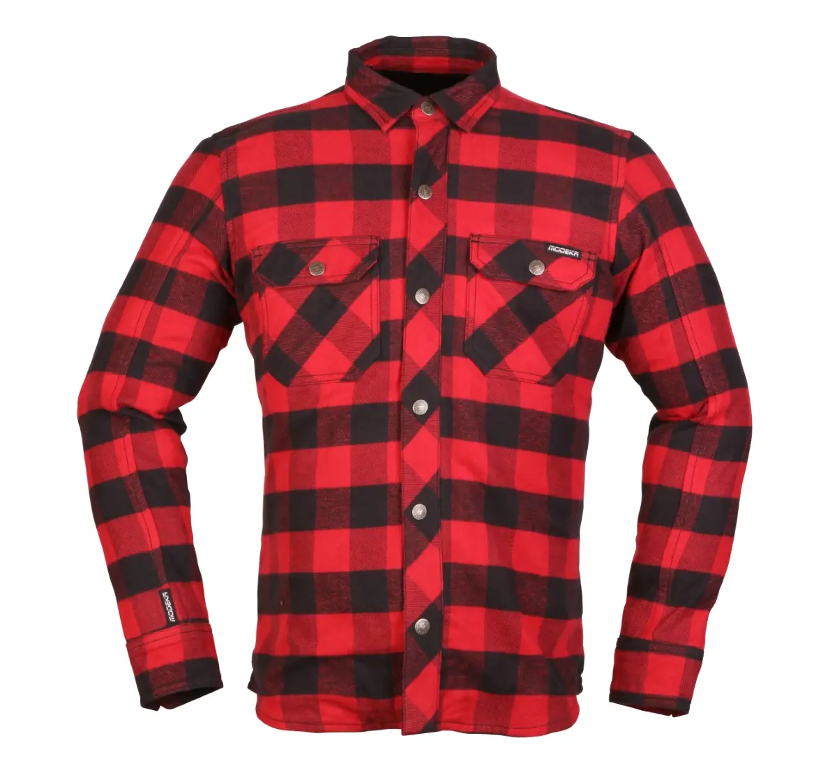 [086780 45 S] Modeka Flannel shirt Nooner Red/Black (S)