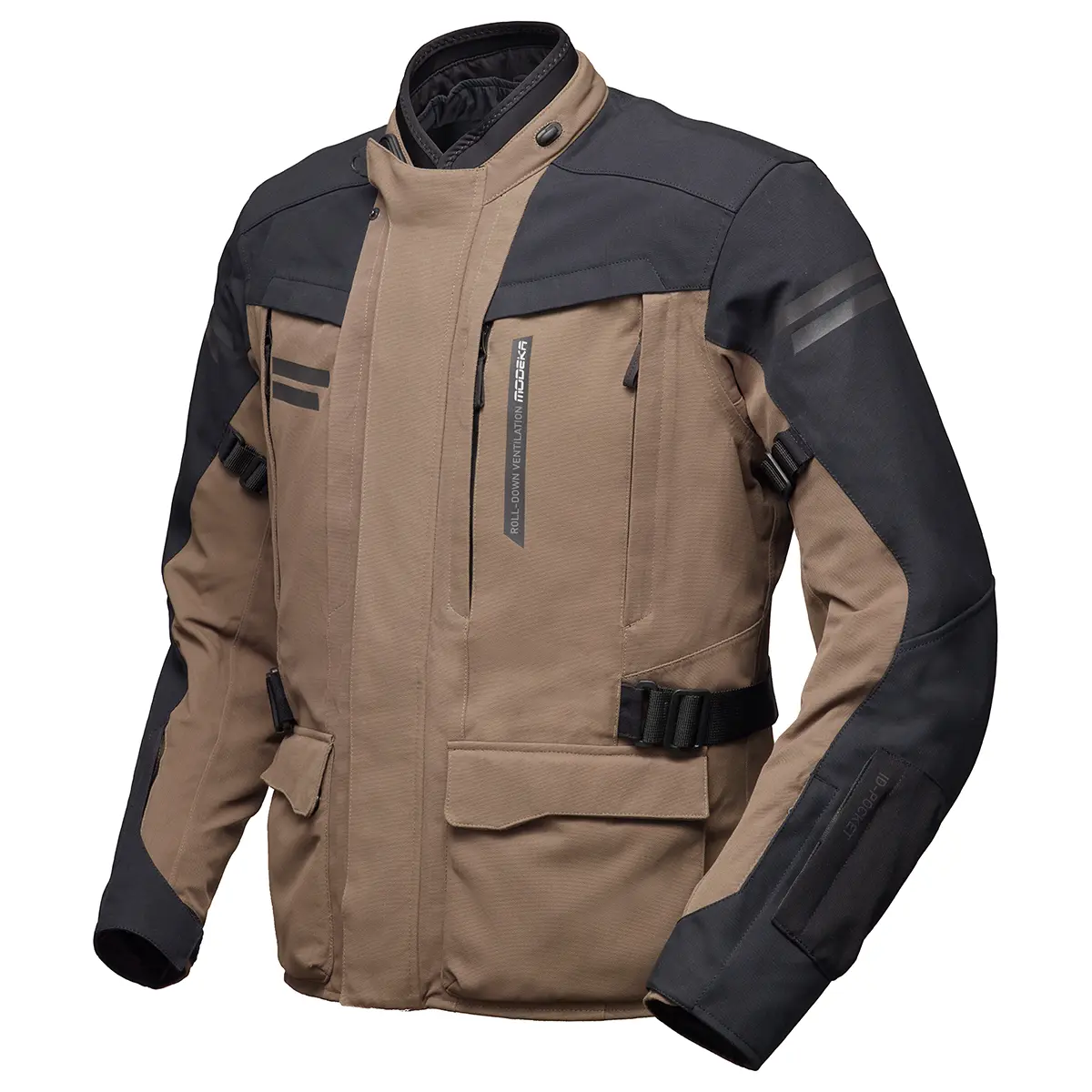 [084710 123 S] Modeka Jacket Paneo LT Safari/Black (S)