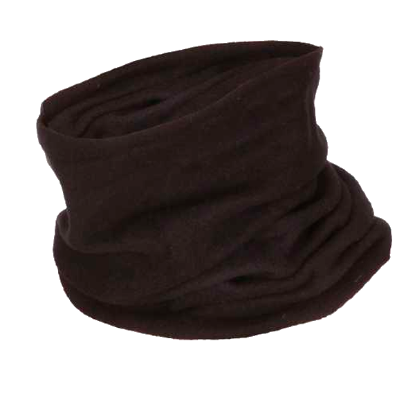 [110611 10 M] Modeka Neck scarf fleece start Black (M)