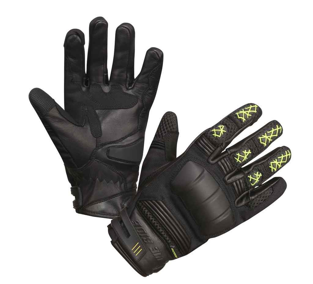 [074330 431 6] Modeka Glove Ennos Black/Yellow (6)