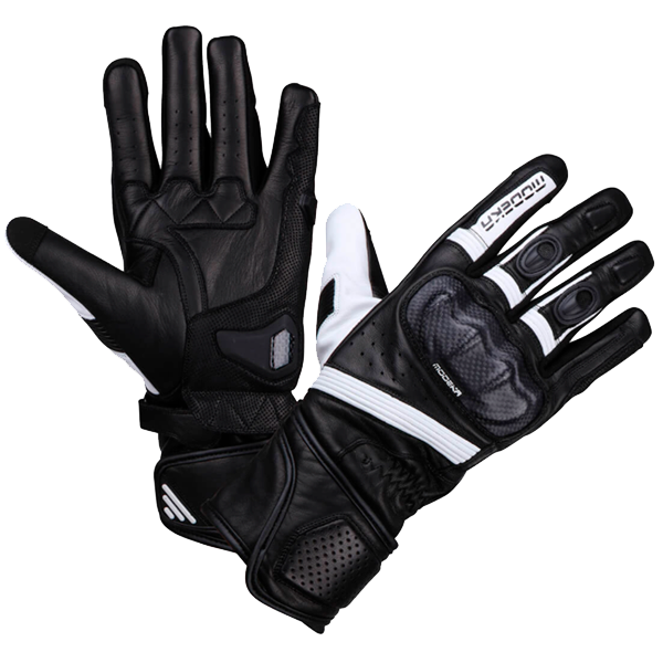 [074310 395 8] Modeka Miako Glove Black-And-White (8)