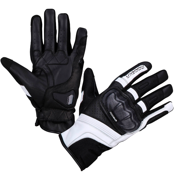 [074311 395 8] Modeka Miako Air Glove Black-And-White (8)