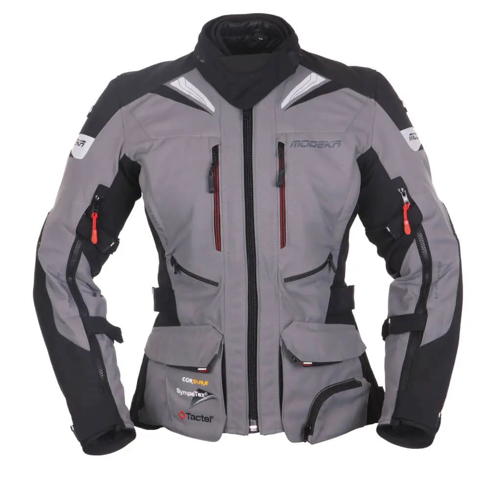 [084561 393 34] Modeka Panamericana Lady Jacket Grey/Black (34, 34)