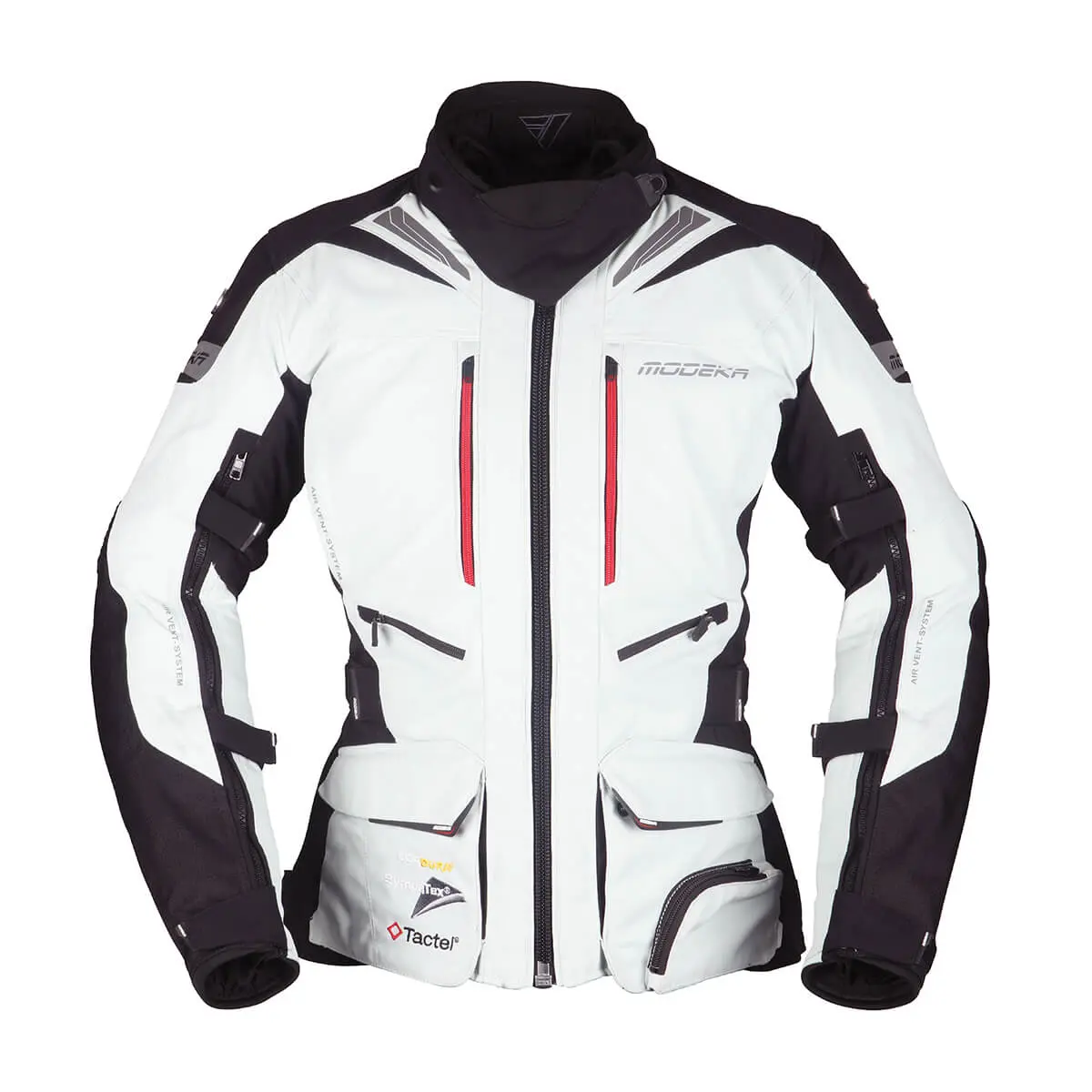 [084561 144 34] Modeka Panamericana Lady Jacket Light Gray/Black (34, 34)
