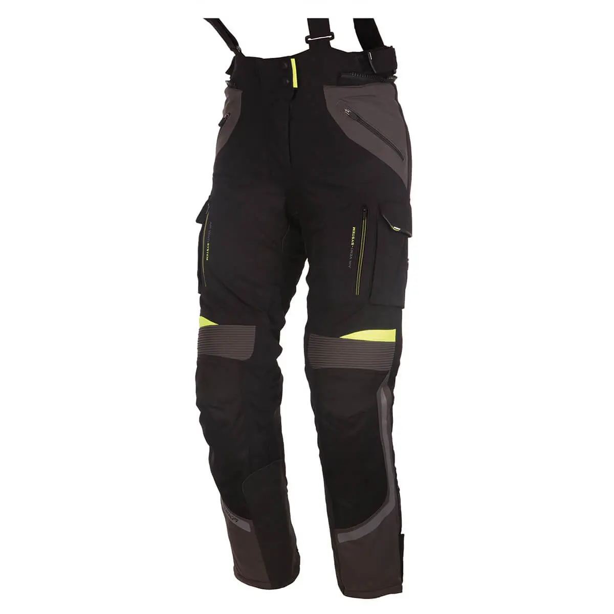 [088121 431 19] Modeka Pants Panamericana Lady Black/Yellow (19, 19)