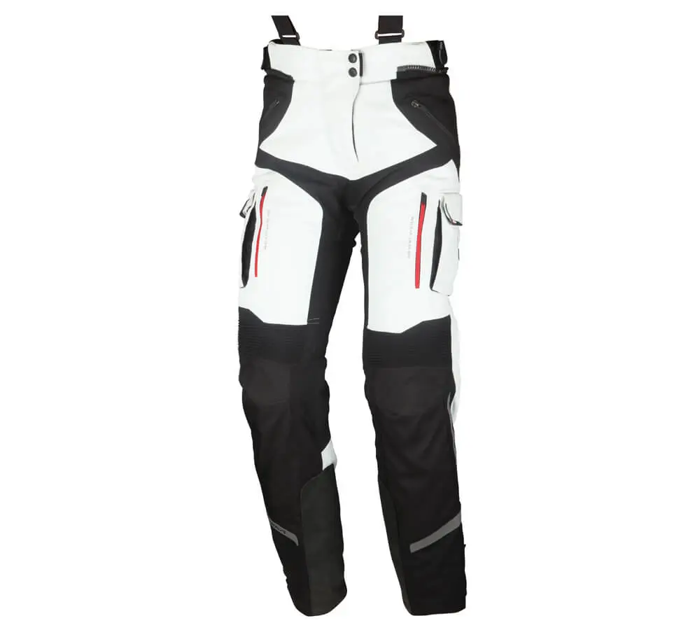 [088121 144 34] Modeka Pants Panamericana Lady Light Gray/Black (34, 34)