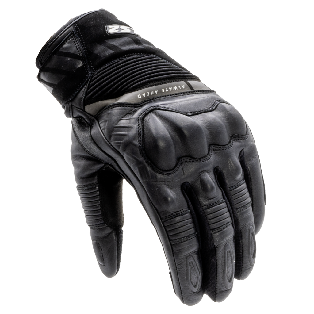 [70070W0112S] LS2 OCTANE WP LEATHER MAN GLOVES BLACK (S)