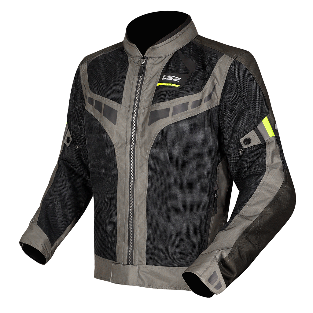 [64260S0154S] LS2 GARDA AIR MAN JACKET GREEN BLACK H-V YELLOW (S)