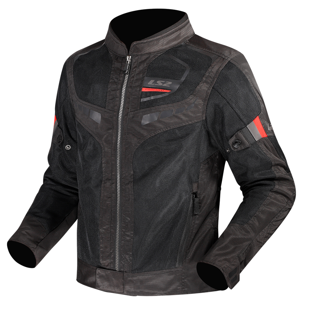 [64260S0132S] LS2 GARDA AIR MAN JACKET BLACK RED (S)